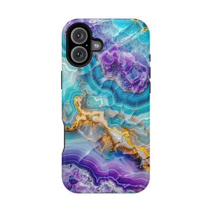 Blue Agate Magnetic Phone Case