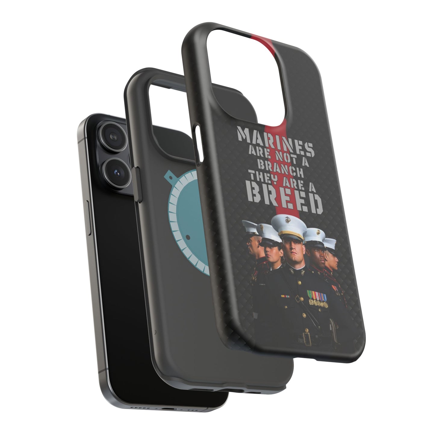 Marines Magnetic Tough Case - "Not a Branch, a Breed" Military iPhone Cover