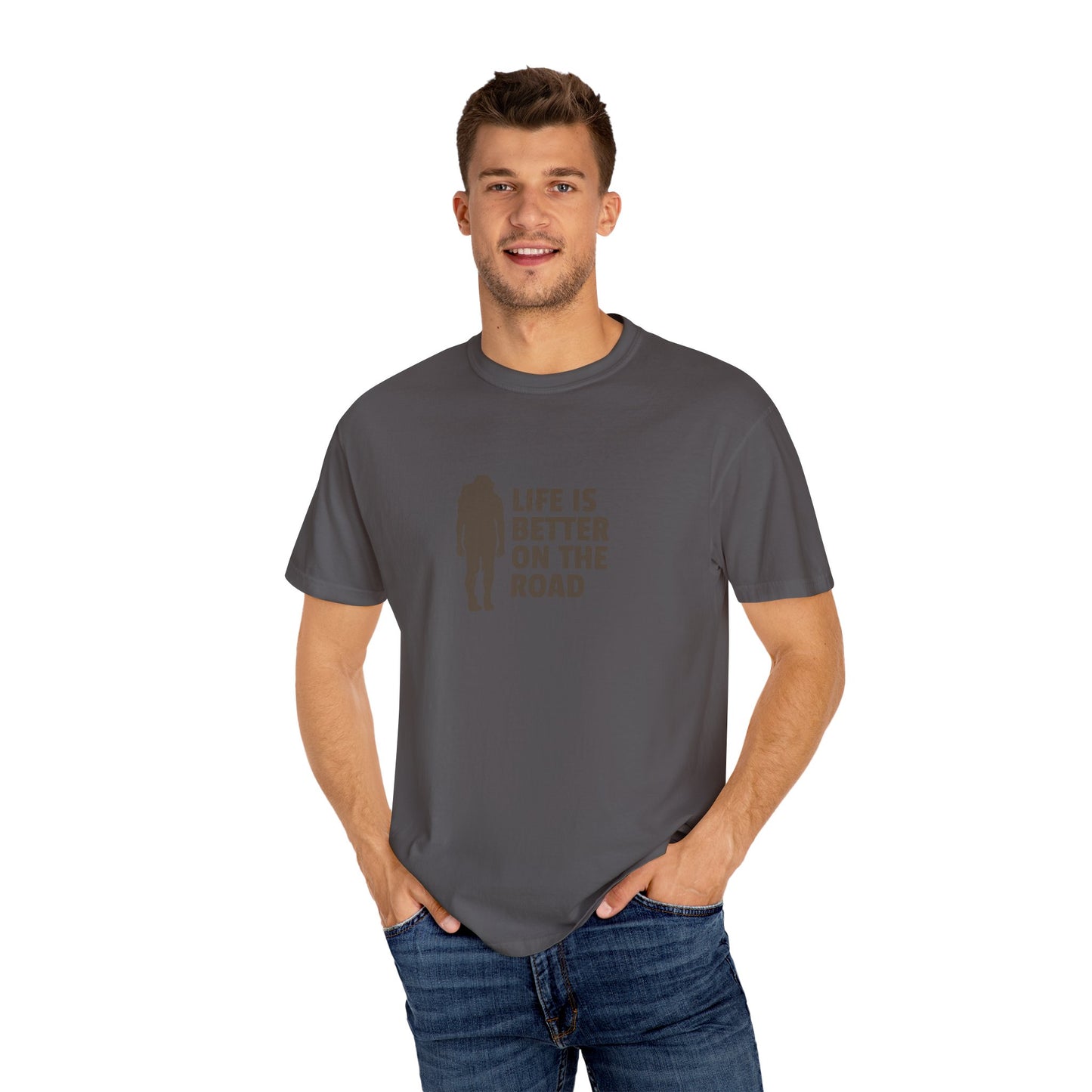 Life Is Better On The Road Unisex Garment-Dyed T-shirt