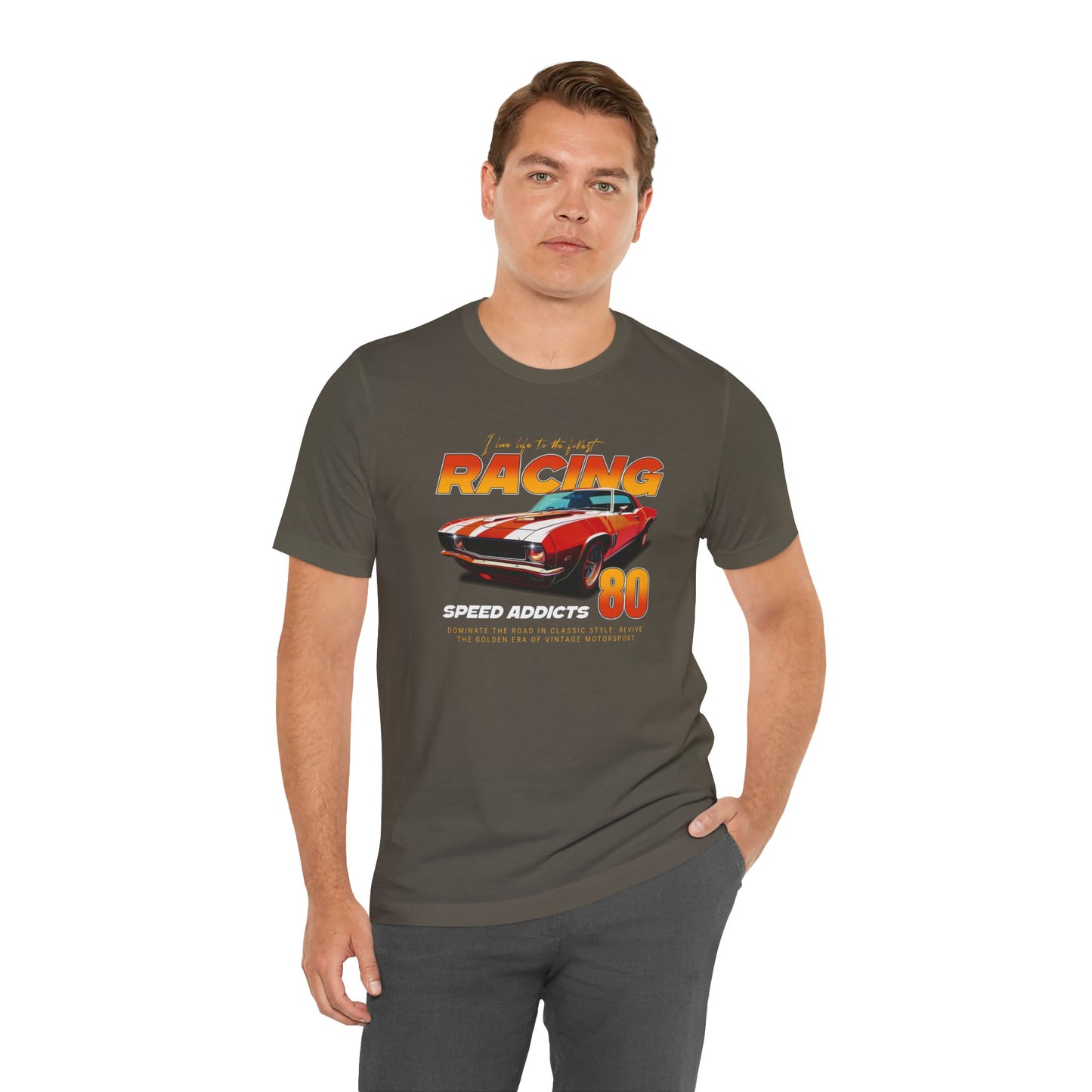 I Live Life To The Fullest Racing Speed Addicts Unisex Jersey Short Sleeve Tee