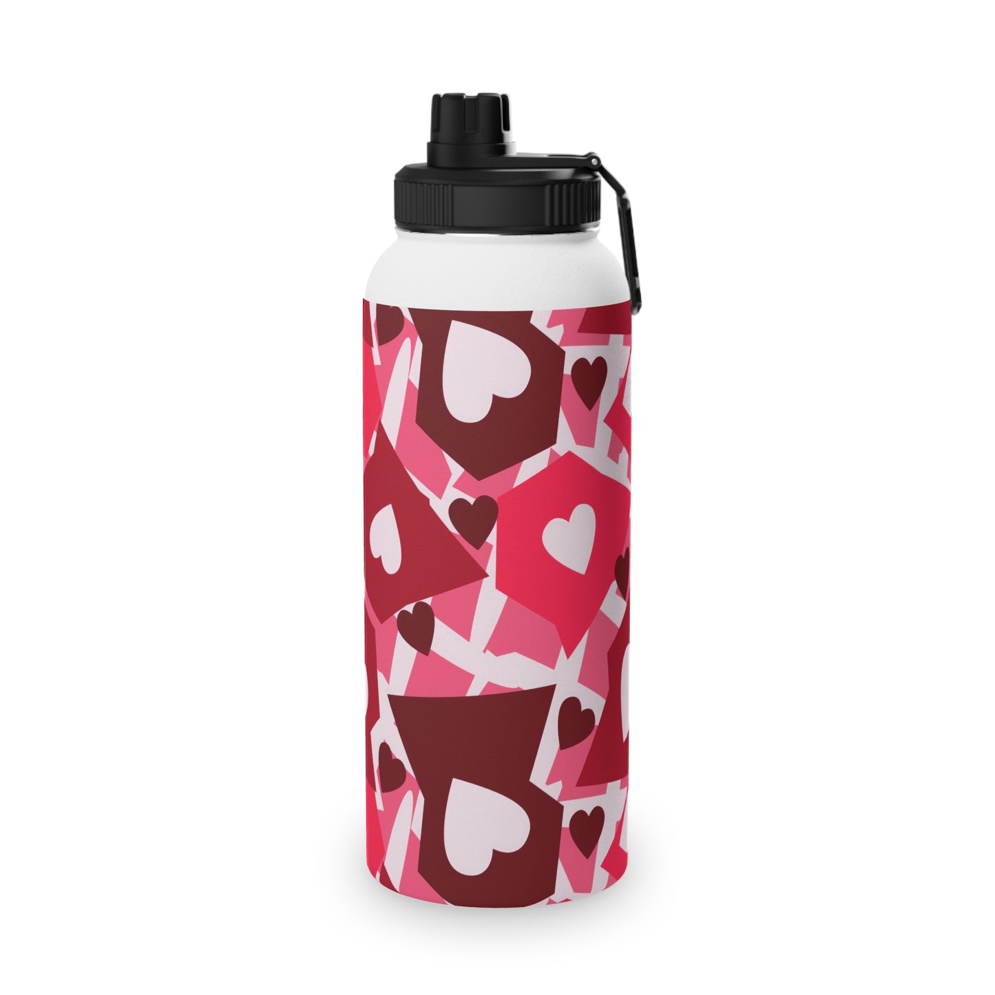 Love in Style Stainless Steel Water Bottle, Sports Lid