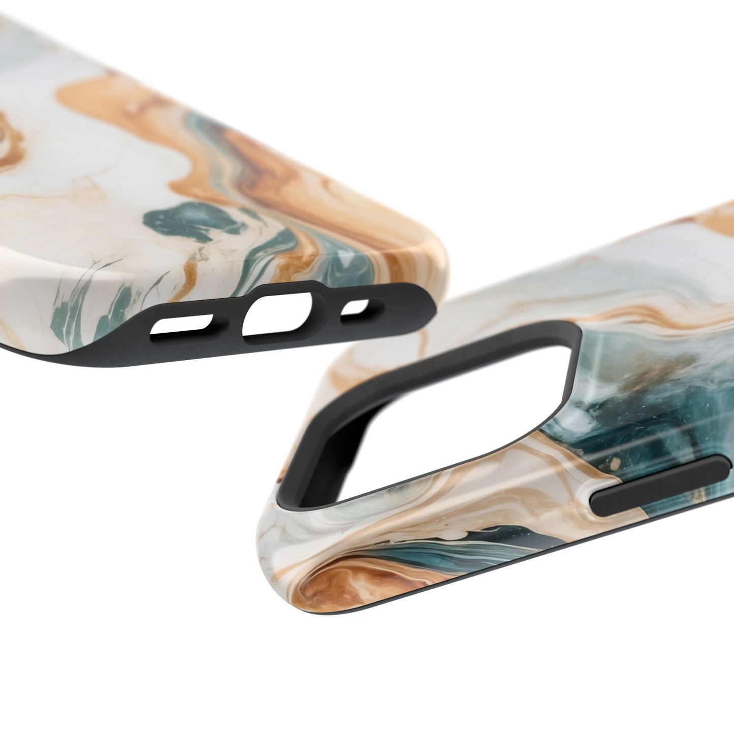 Stylish Magnetic Phone Cases, Abstract Marble Design for Everyday Use