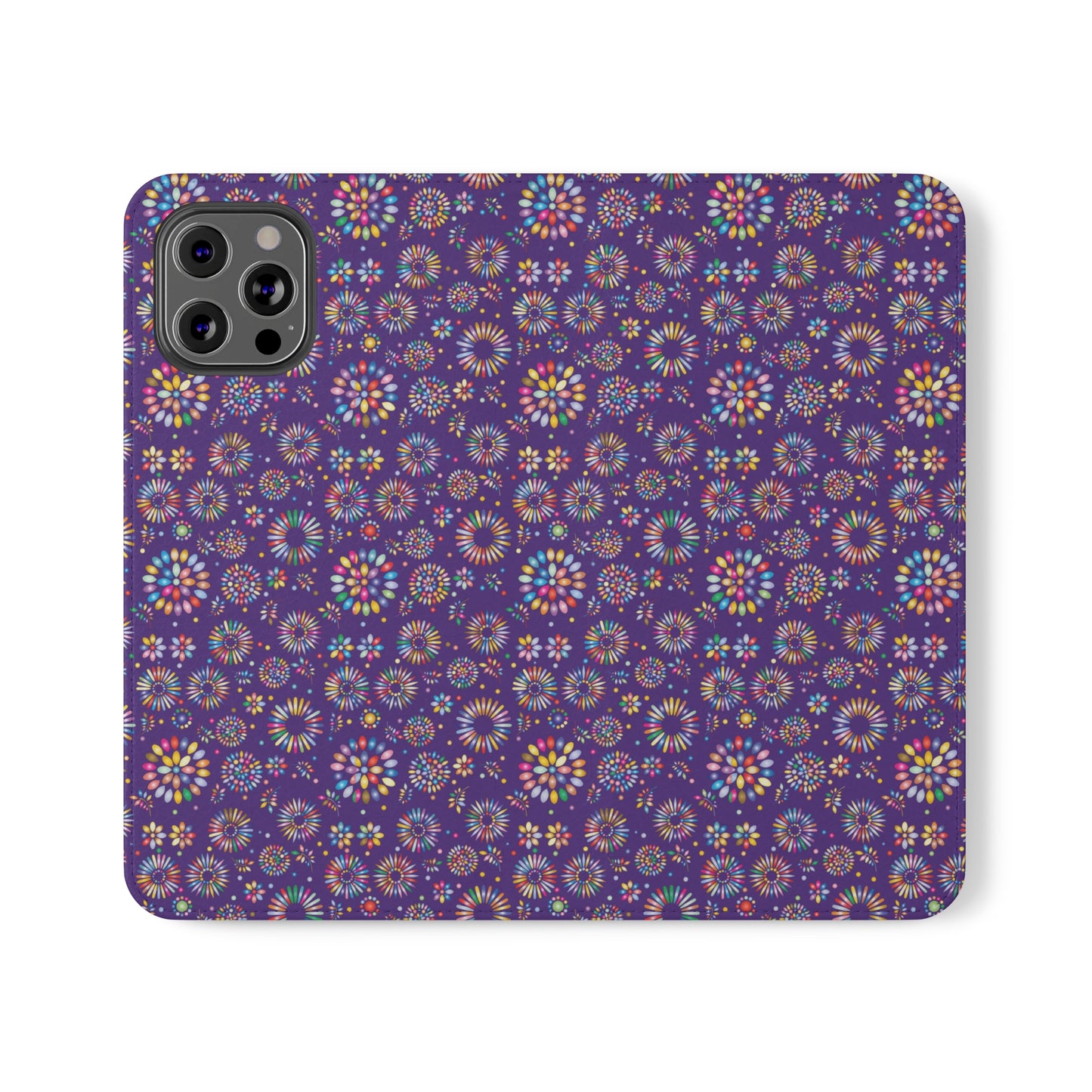 Vibrant Vibes Flip Cases / Purple