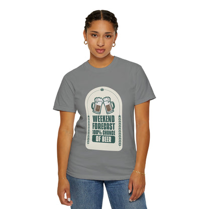 Weekend Forecast 100% Chance Of Beer T-shirt