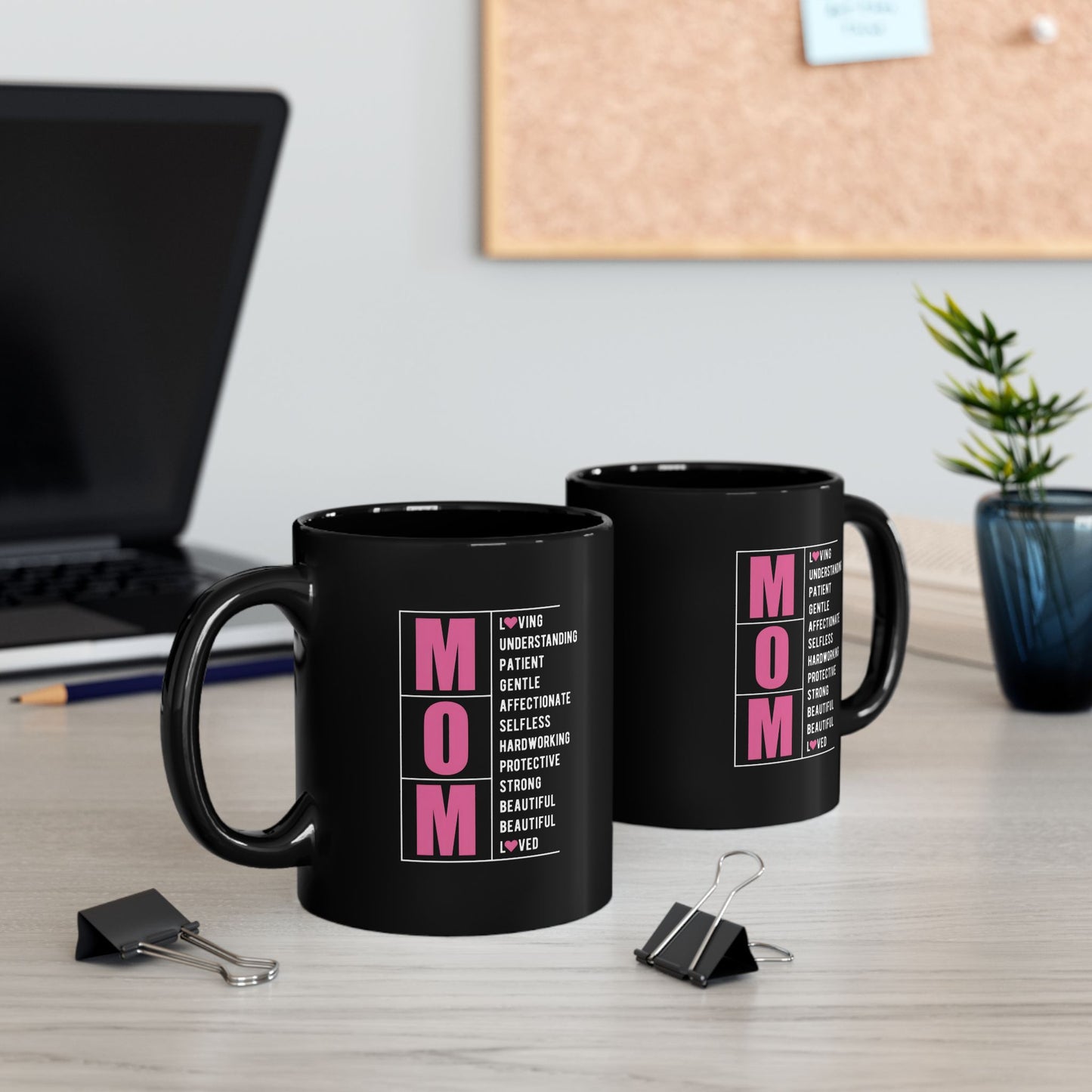 Mom Black Mug — Mother's Day Gift (11oz & 15oz)