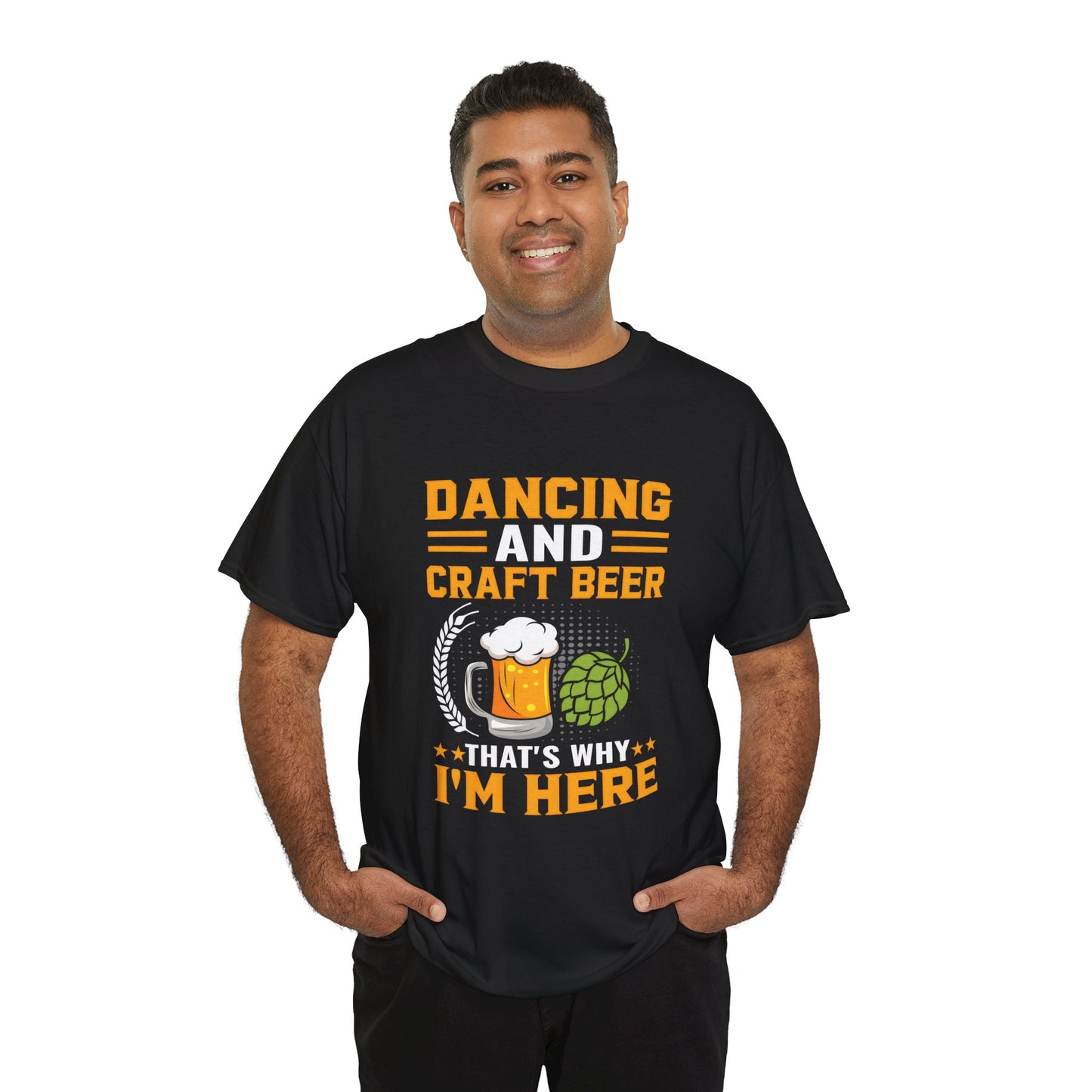 Funny Beer Slogan Tee, Dancing and Beer