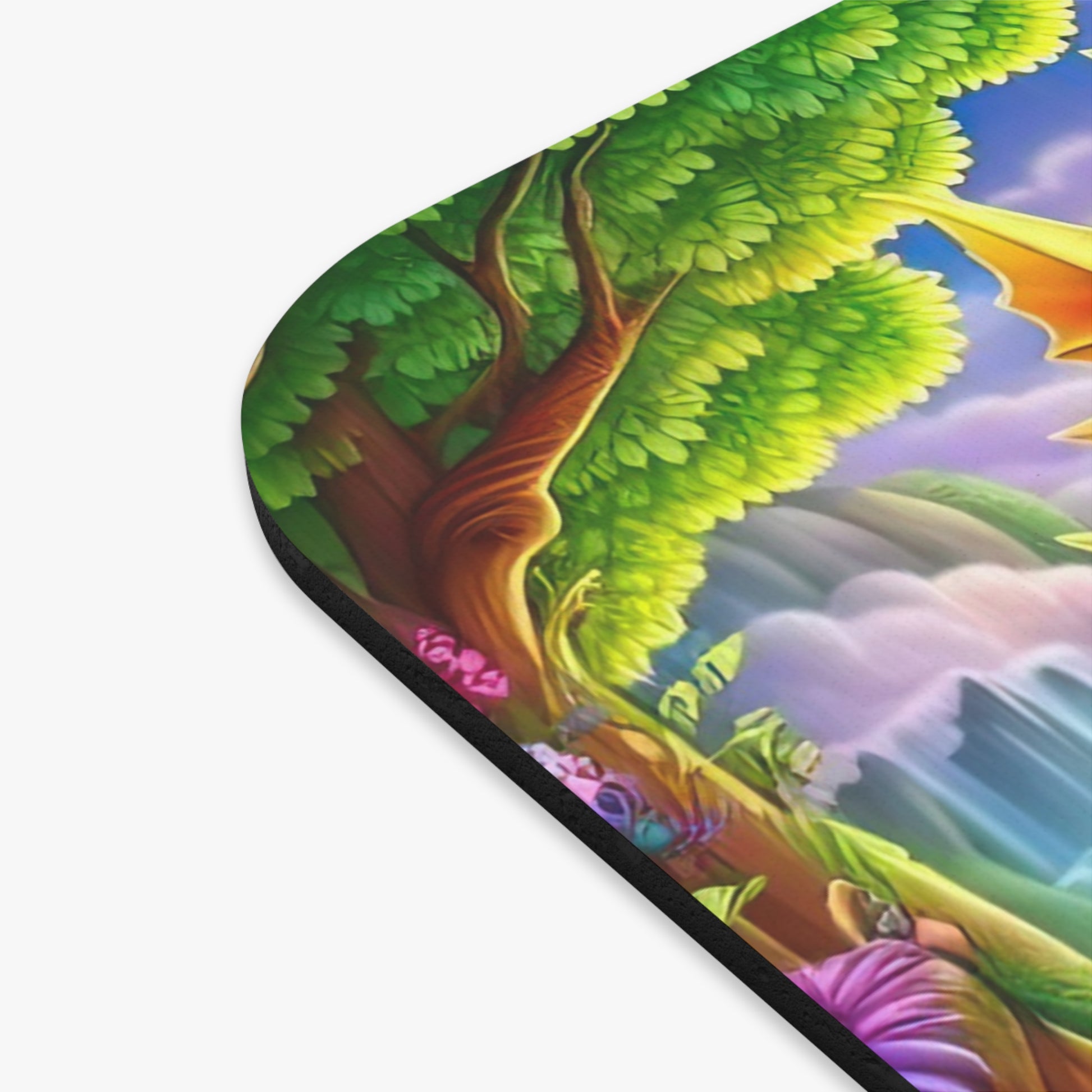 Unicorn and Dragon Fantasy Mouse Pad