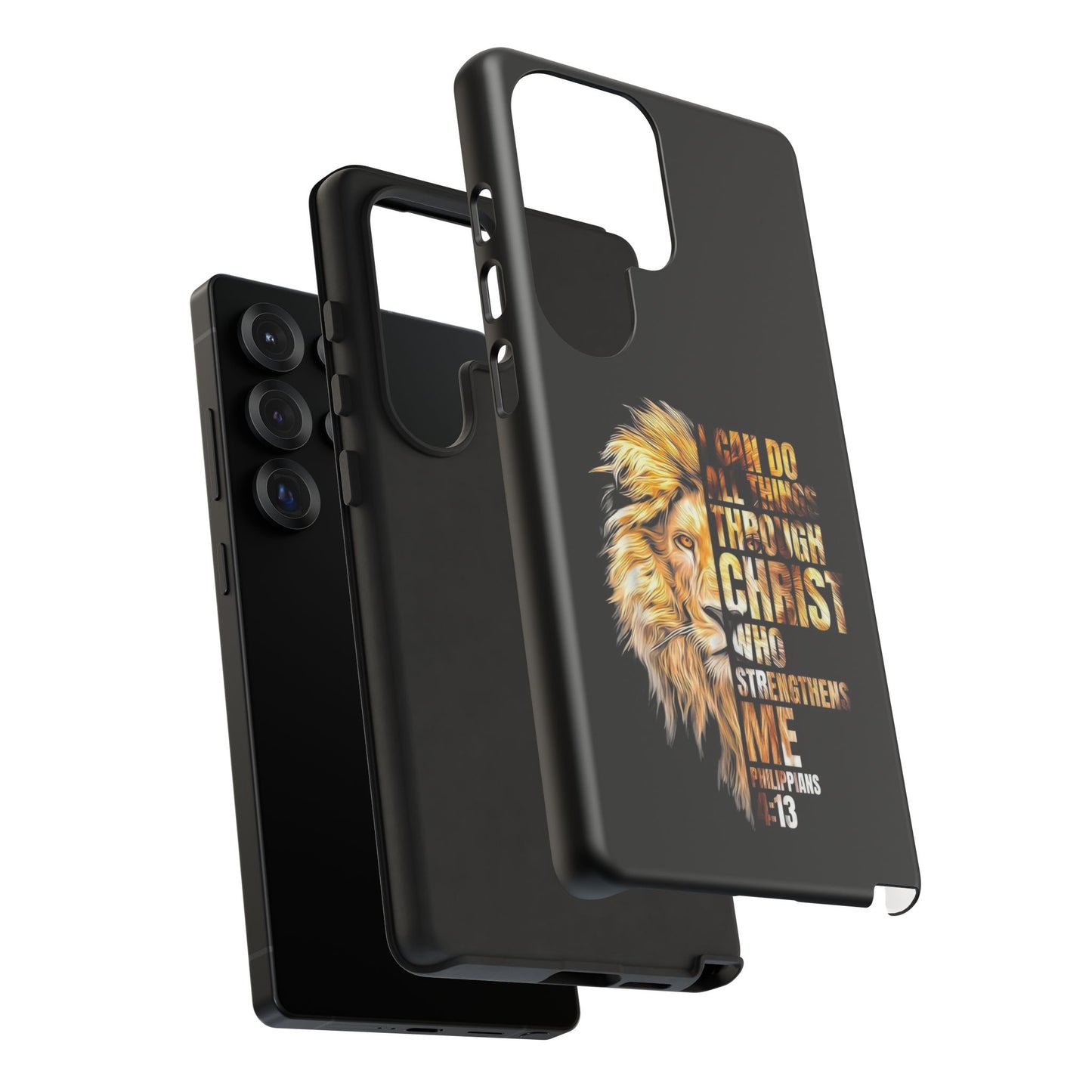 Inspirational Lion  Samsung Phone Case, Strength & Faith, Christian Accessories