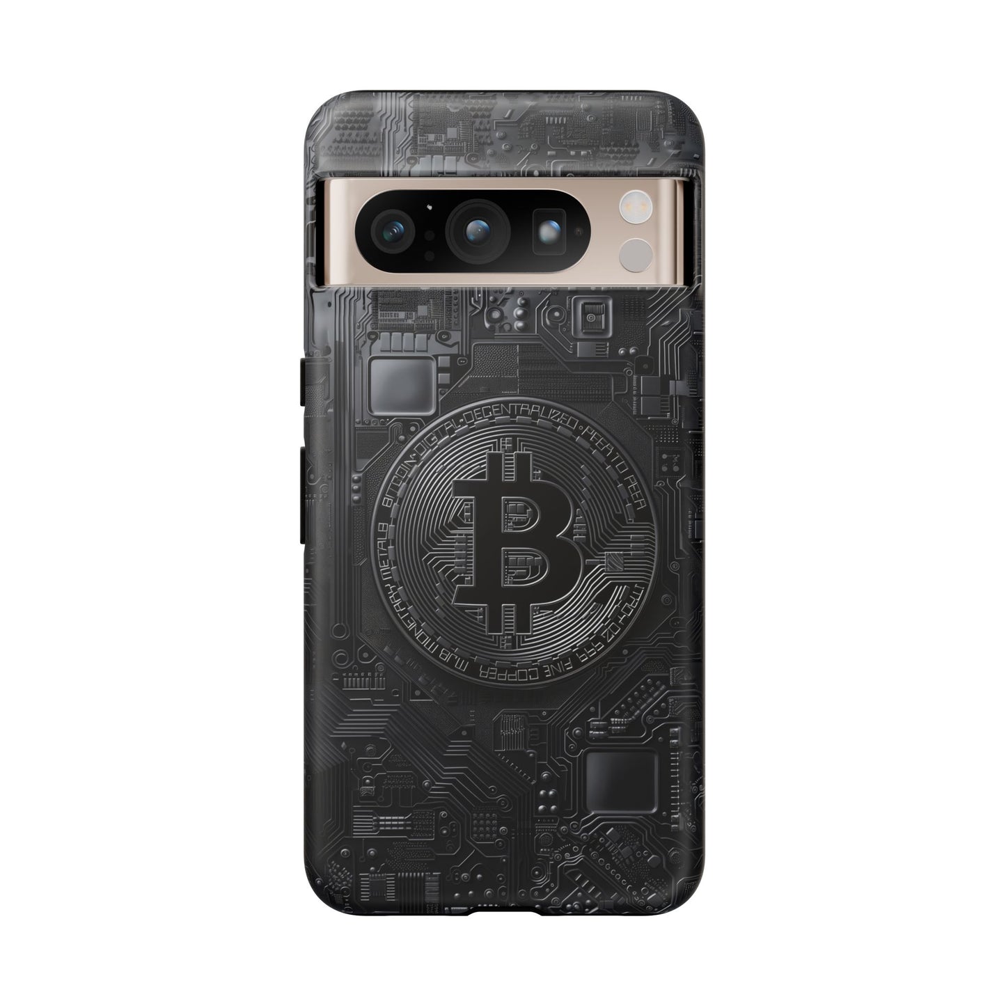 Bitcoin Google Pixel Tough Phone Case, Cryptocurrency Protection Cover