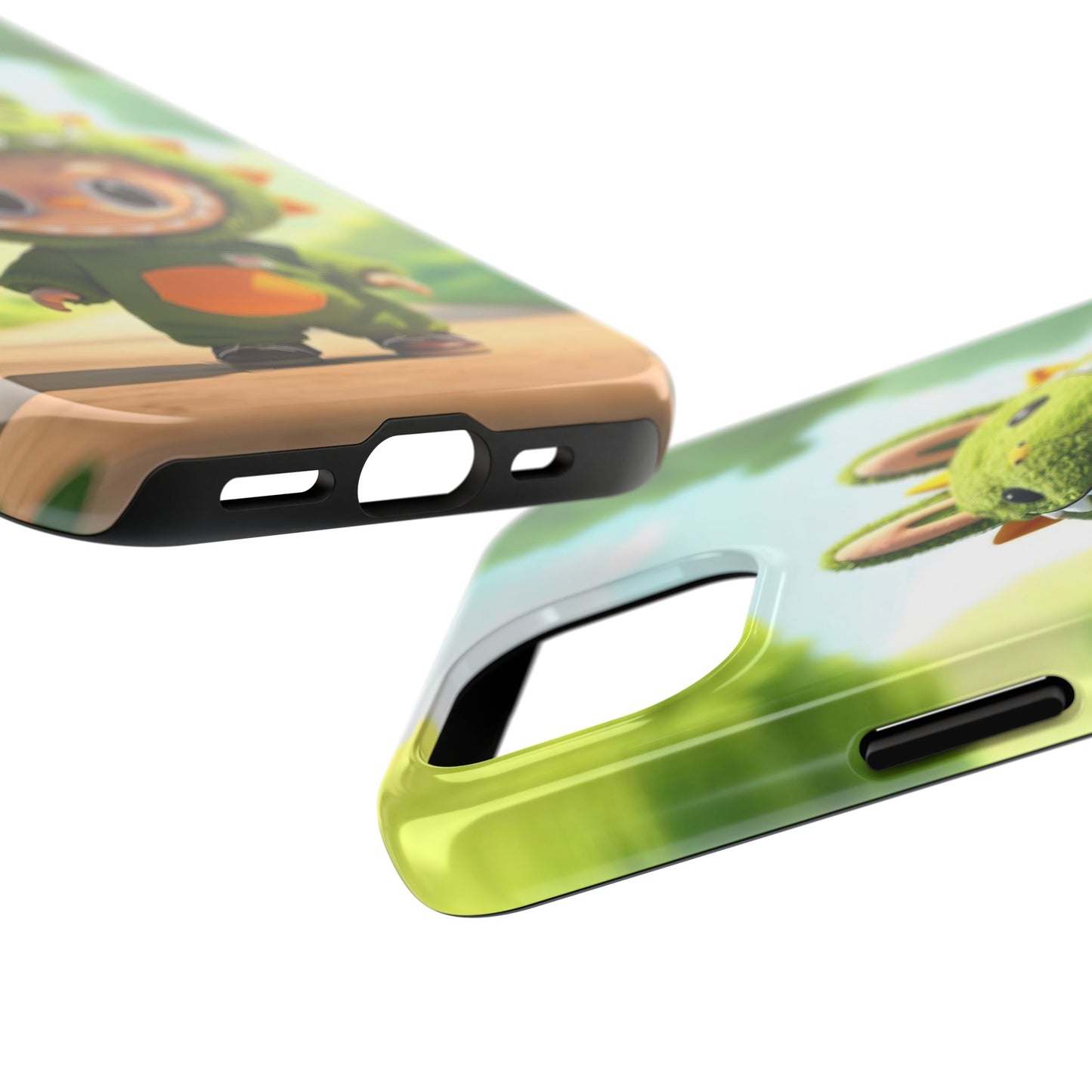 The Monsters Tough Case for iPhone Models – Playful Dinosaur Design, Dual Layer Protective Cover, Fun Mobile Accessory