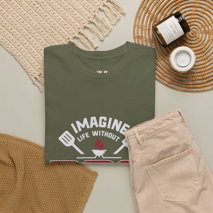 BBQ Lovers Unisex Heavy Cotton Tee - 'Imagine Life Without BBQ'