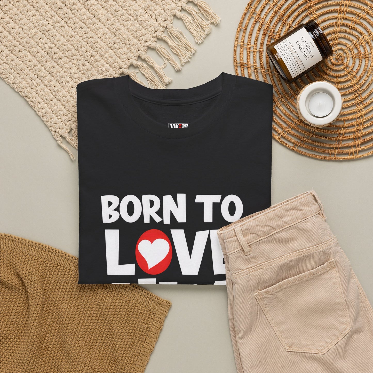 Born To Love Him Tee, Romantic Valentine T-Shirt for Couples, B Part