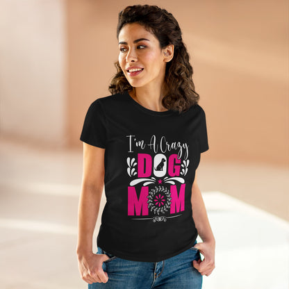 Dog Mom Women's Midweight Cotton Tee