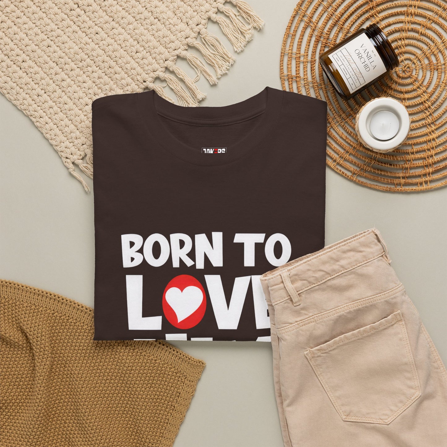 Born To Love Him Tee, Romantic Valentine T-Shirt for Couples, B Part