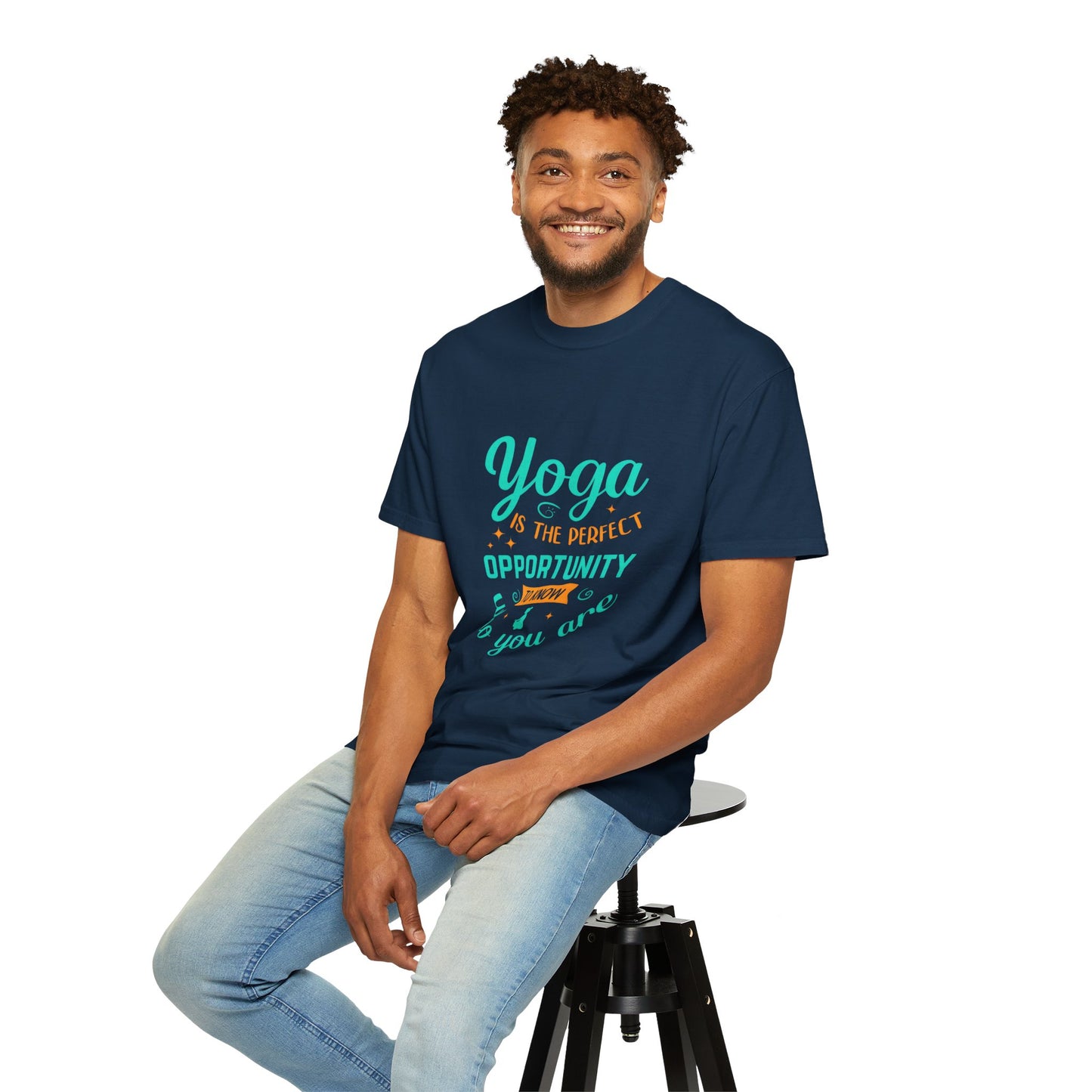 Yoga Opportunity Unisex Garment-Dyed T-Shirt - Perfect for Wellness Enthusiasts