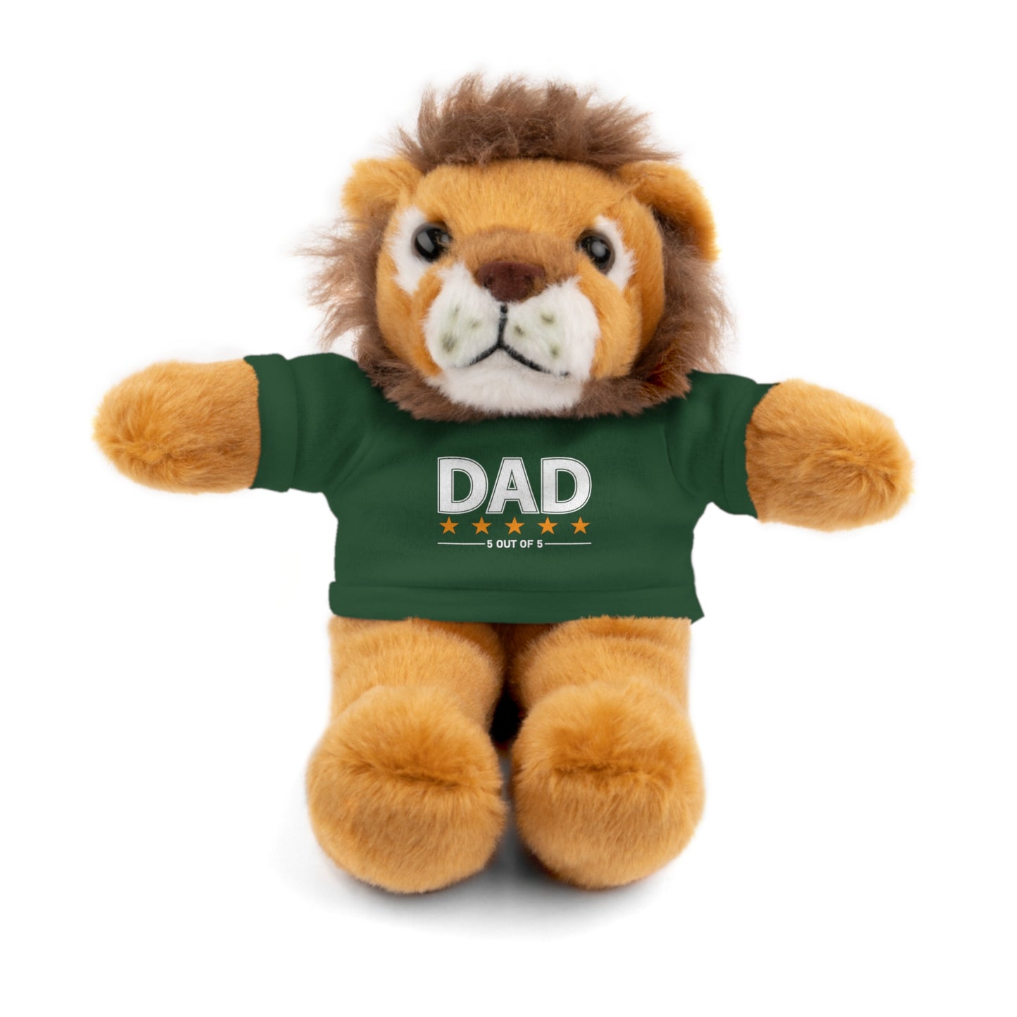 Stuffed Animal with T-Shirt, Gift for Dad