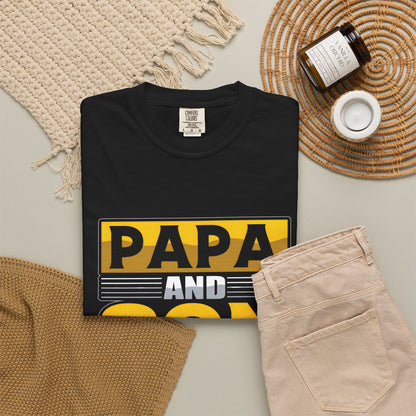 Papa and Son Best Friends Ever Unisex Garment-Dyed T-Shirt