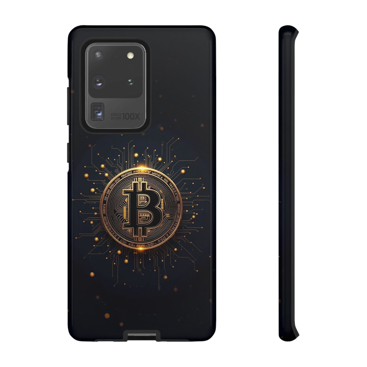 Bitcoin Samsung Tough Case for Smartphones, Crypto Lover Phone Accessory