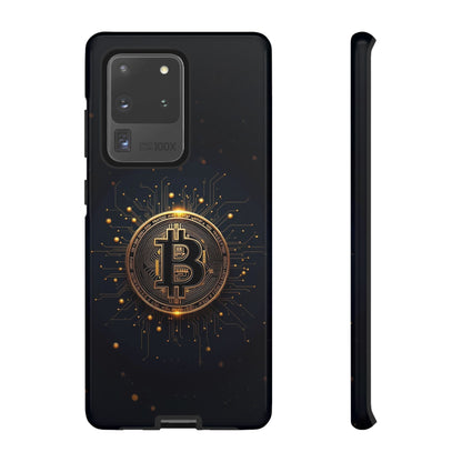 Bitcoin Samsung Tough Case for Smartphones, Crypto Lover Phone Accessory