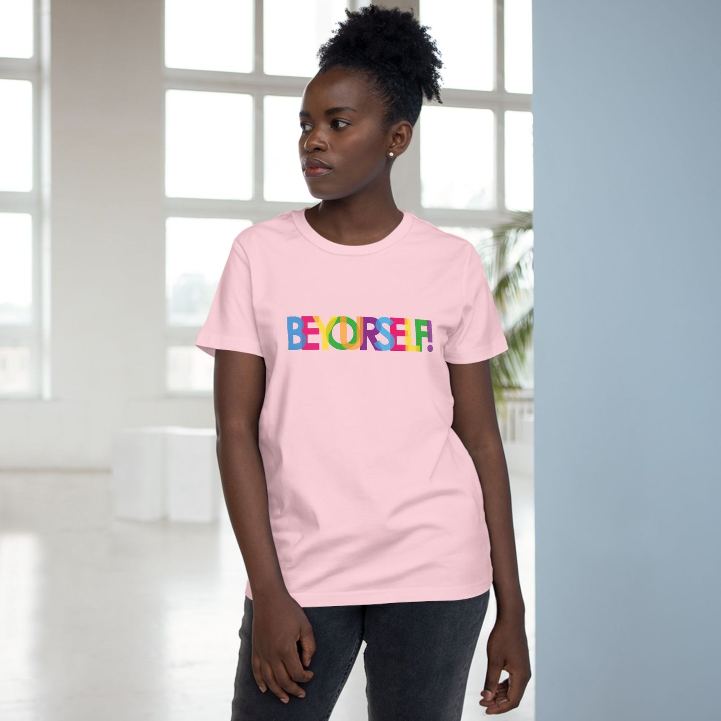 Inspirational Women’s Maple Tee - Be Yourself Graphic T-Shirt