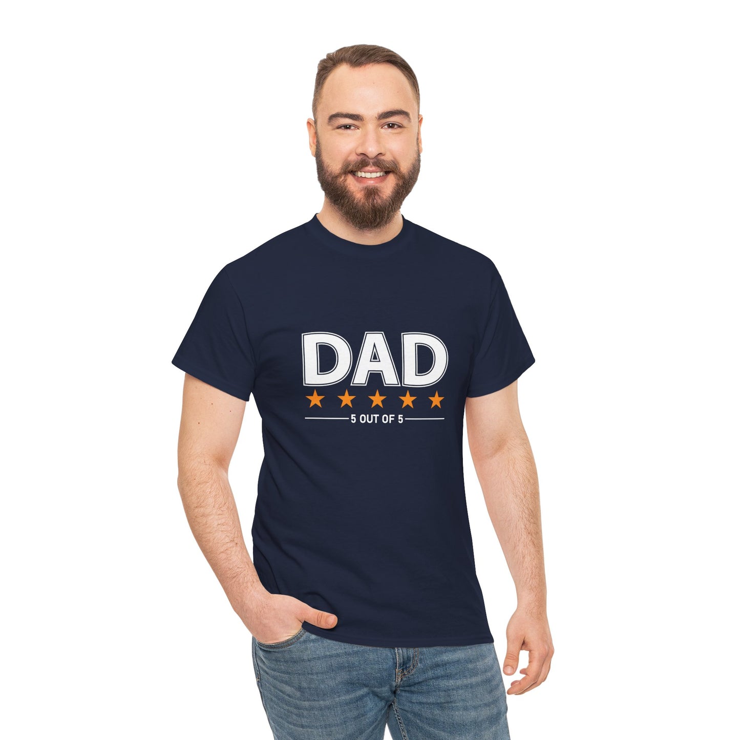 Father's Day Unisex Tee - 5 Stars Dad T-shirt