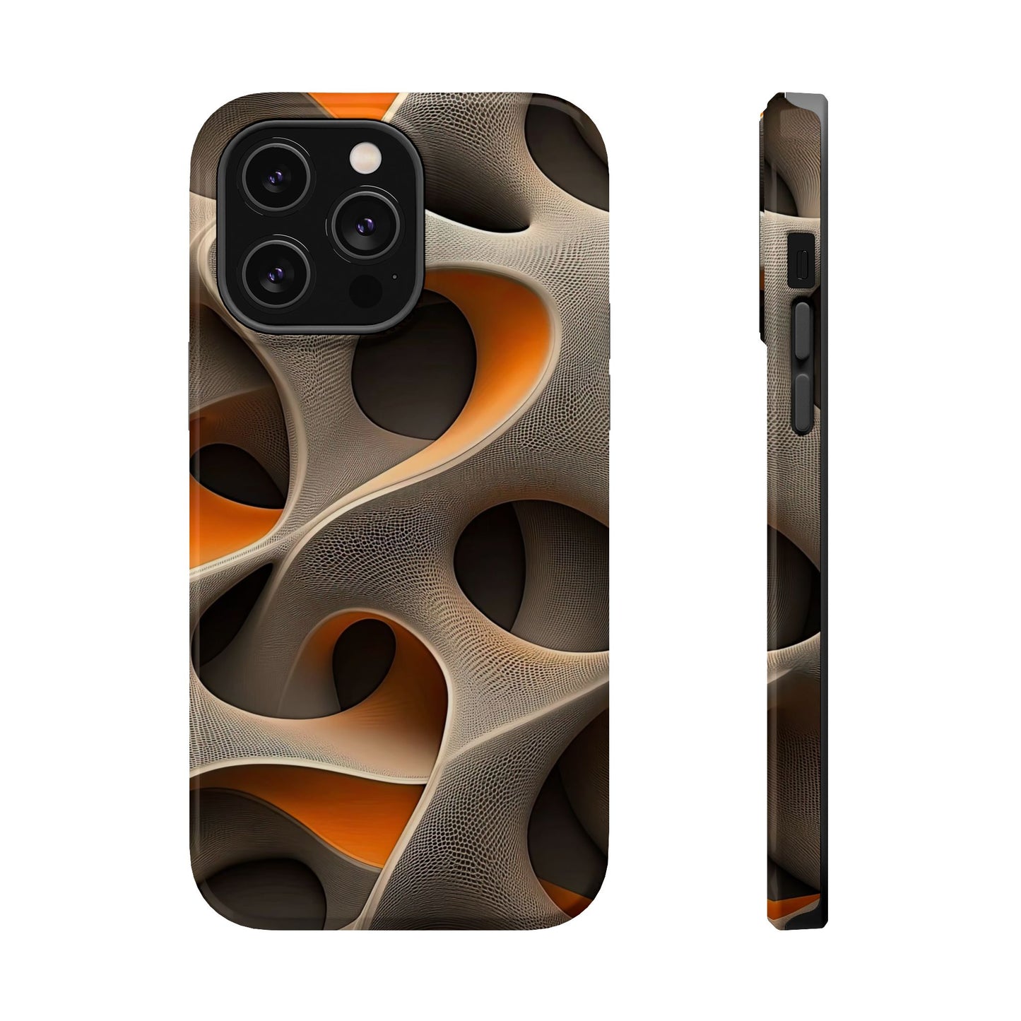 Stylish Magnetic Phone Cases, Abstract Geometric Design