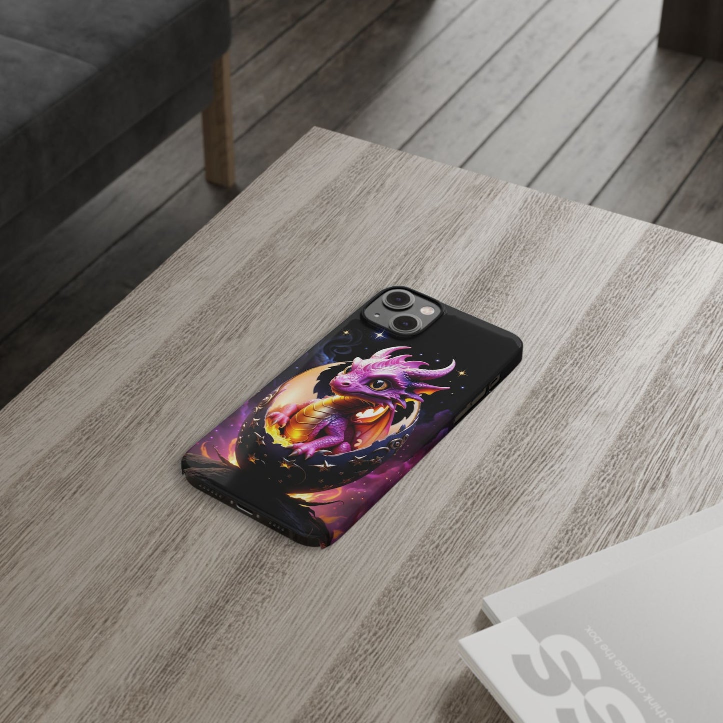 Fantasy Baby Dragon Slim Phone Case, Gift for Dragon Lovers