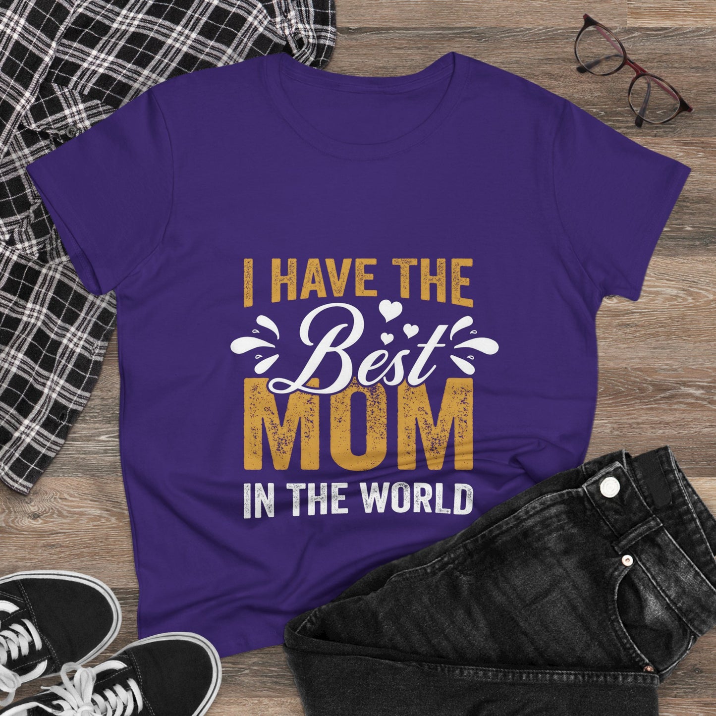 Best Mom Women's Midweight Cotton Tee – Perfect Gift for Mother's Day