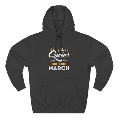 Personalized Birthday Hoodie — "Real Queens are born in ..."