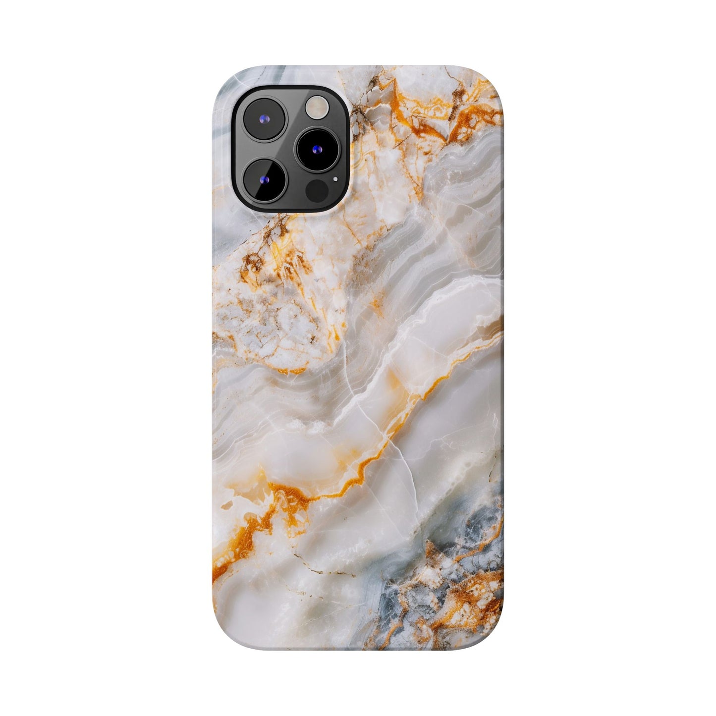Pure Elegance Marble Slim Phone Cases, Modern Tech Decor