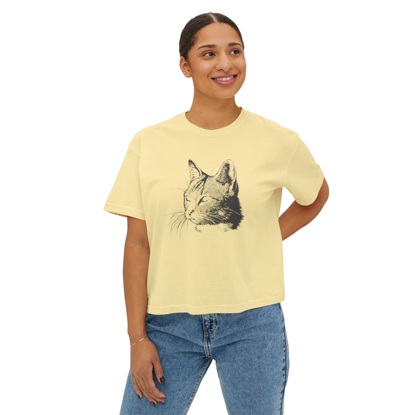 Cat Women's Boxy Tee