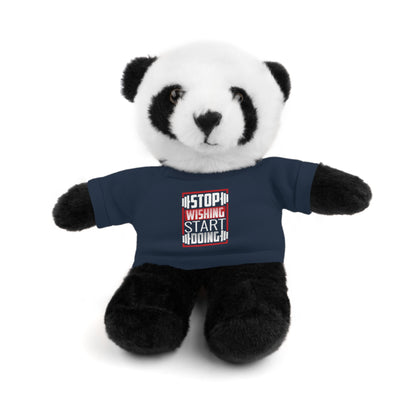 Stuffed Animal Toy with Tee Shirt, Motivational Plush Toy