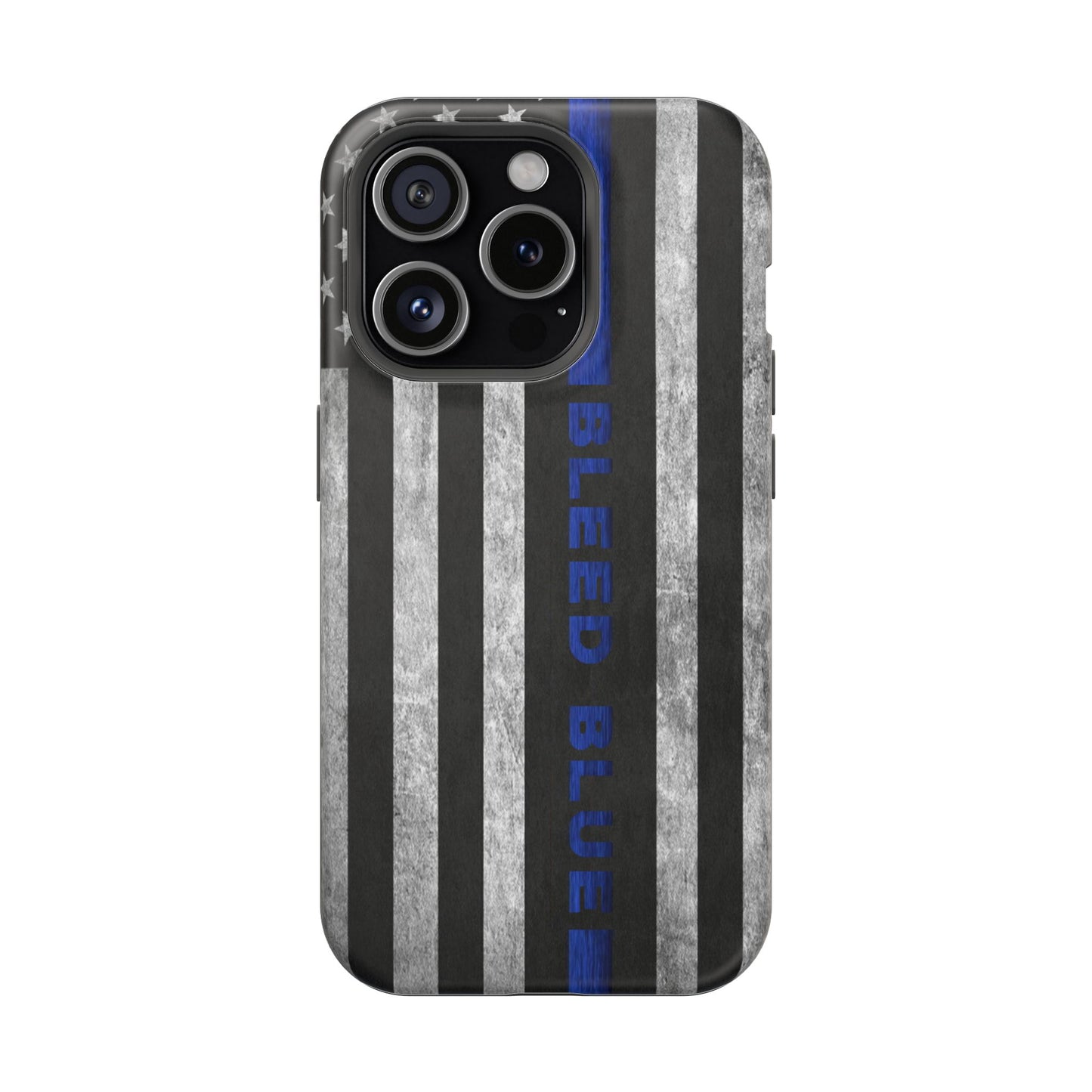 Police Magnetic Phone Cases, Bleed Blue