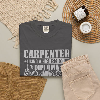 Carpenter T-Shirt - Unisex Garment-Dyed Tee for Skilled Trades