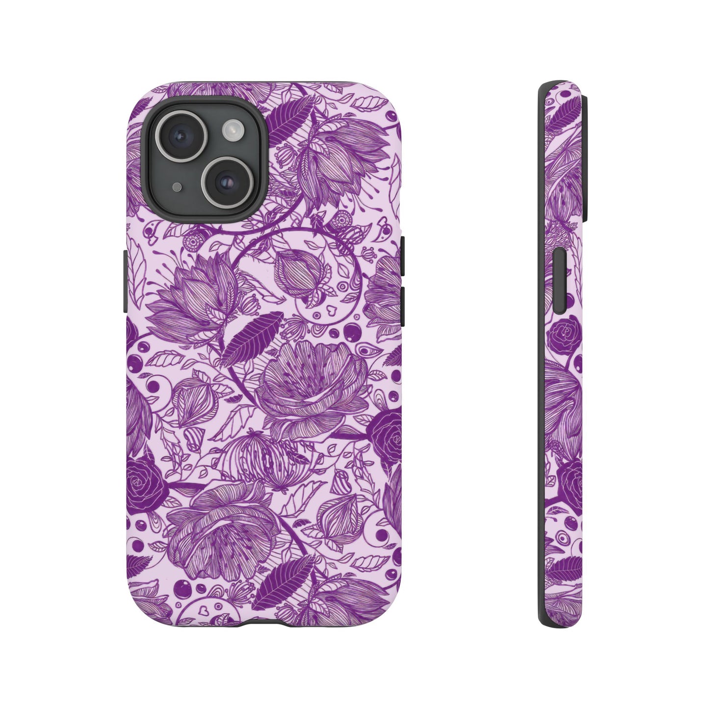 Graphical Garden: Purple Edition iPhone Tough Cases