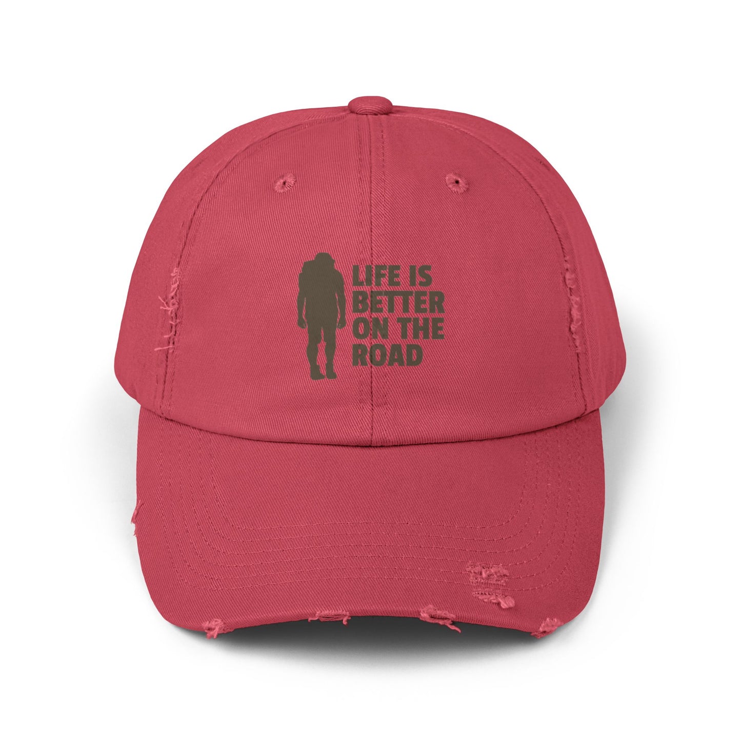 Life Is Better On The Road Unisex Distressed Cap