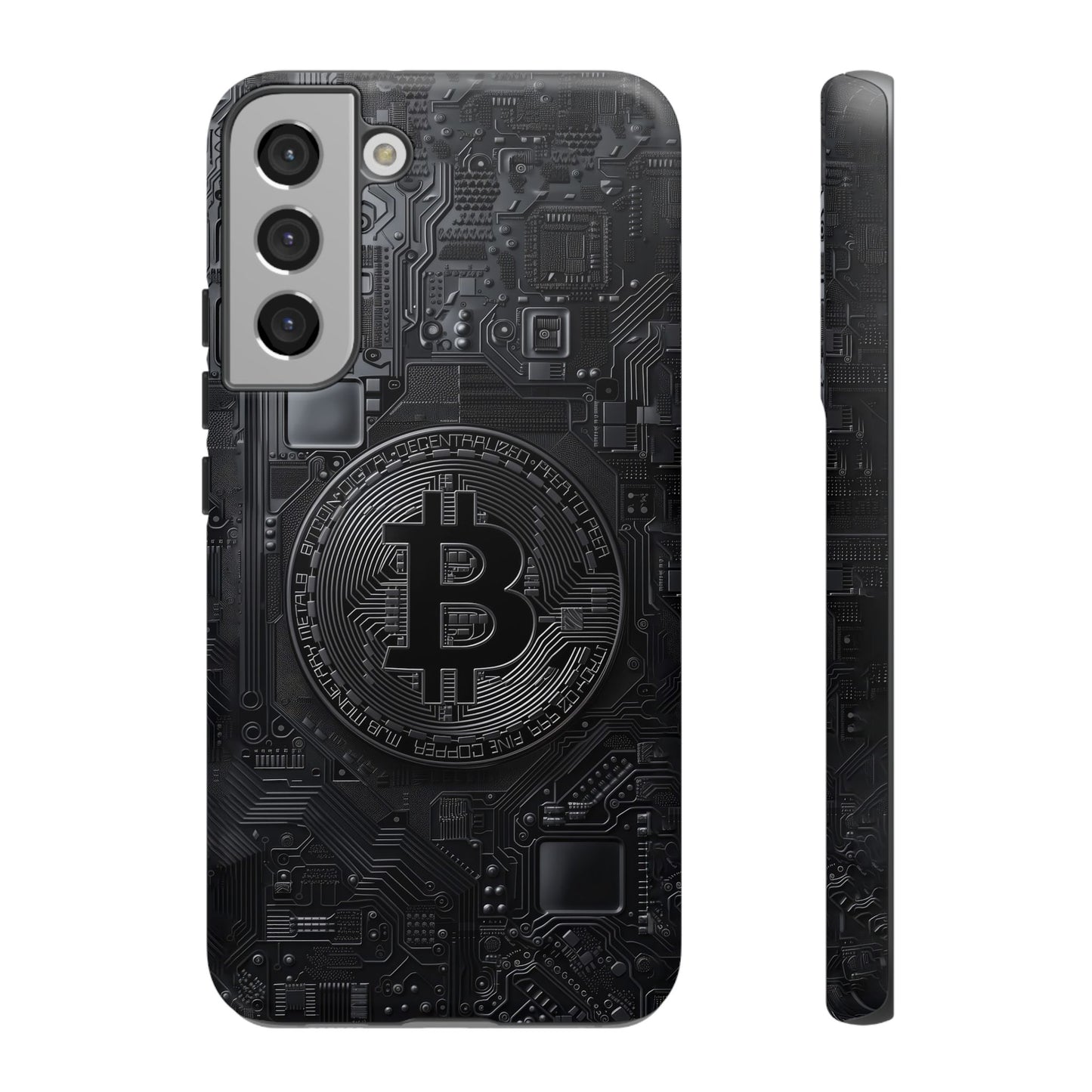 Bitcoin Samsung Tough Phone Case, Cryptocurrency Protection Cover