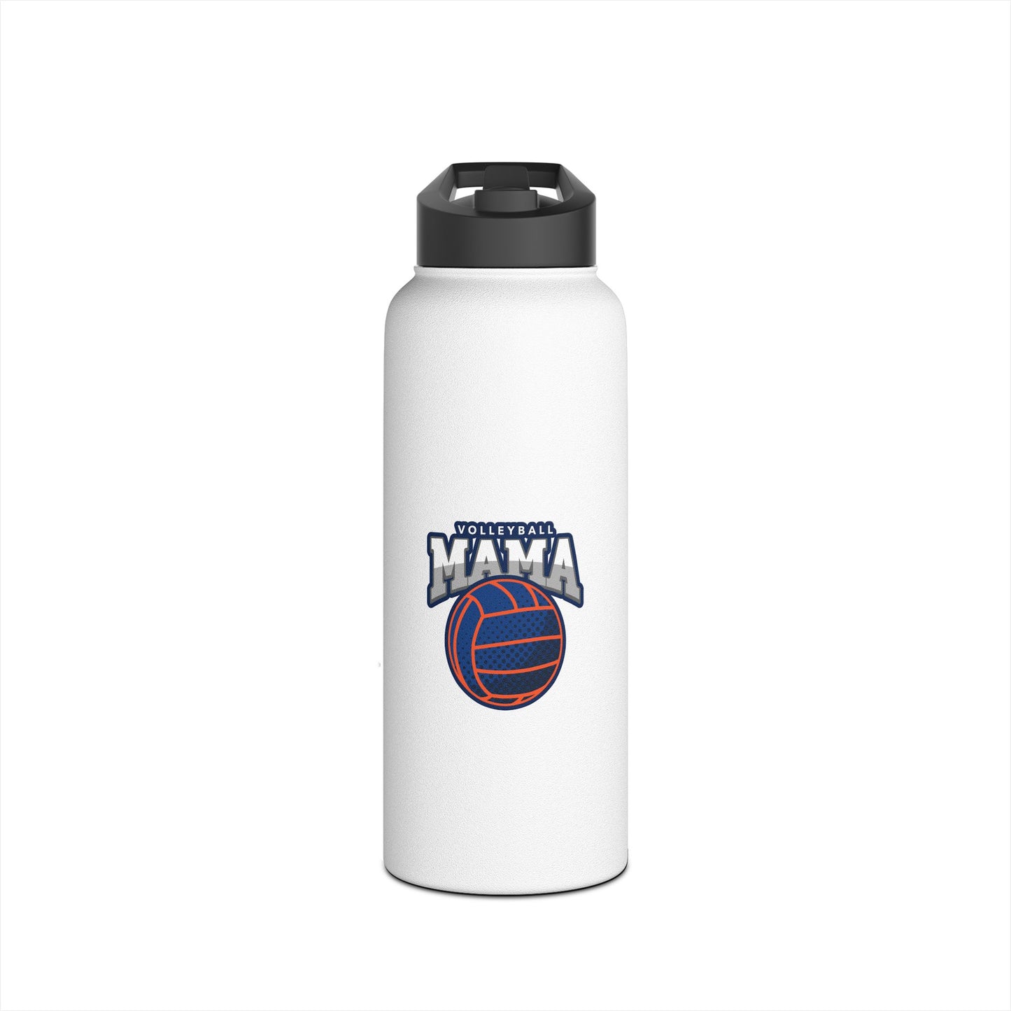 Volleyball Mama Stainless Steel Water Bottle, Standard Lid