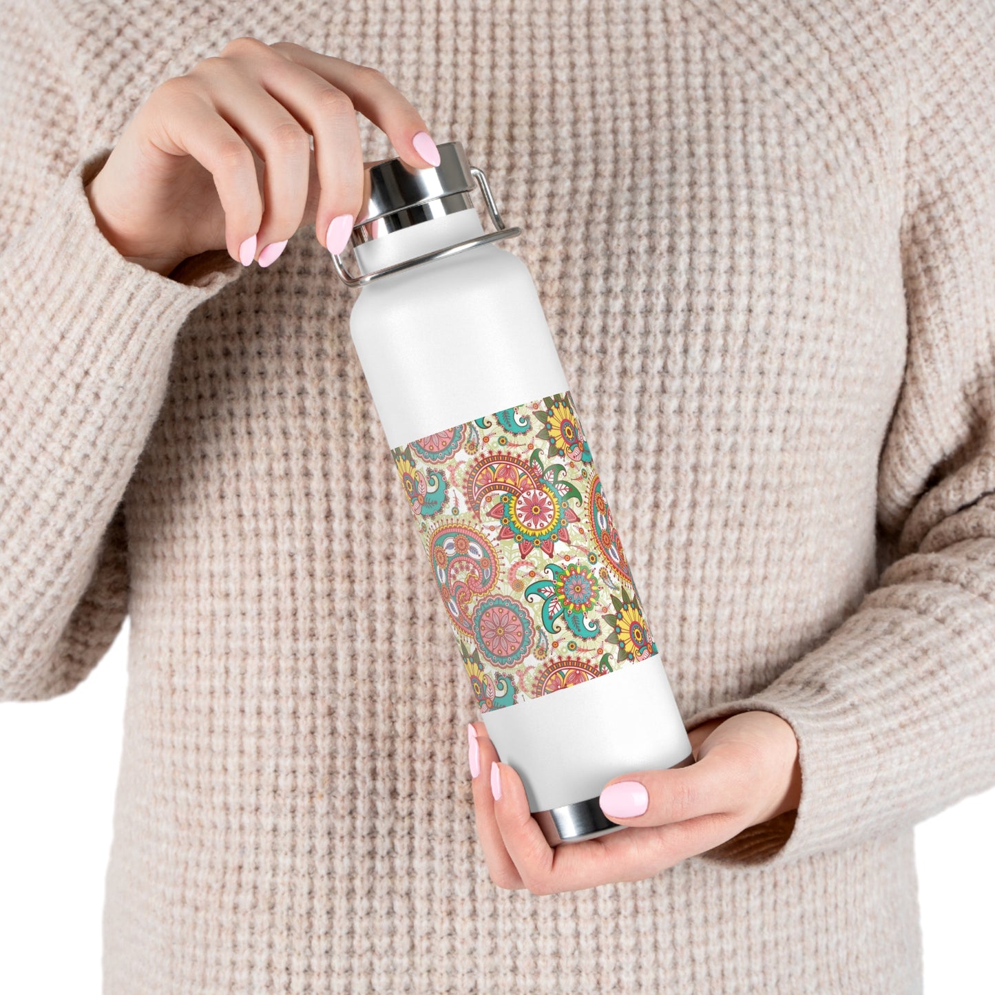 Indian Breath Copper Vacuum Insulated Bottle, 22oz