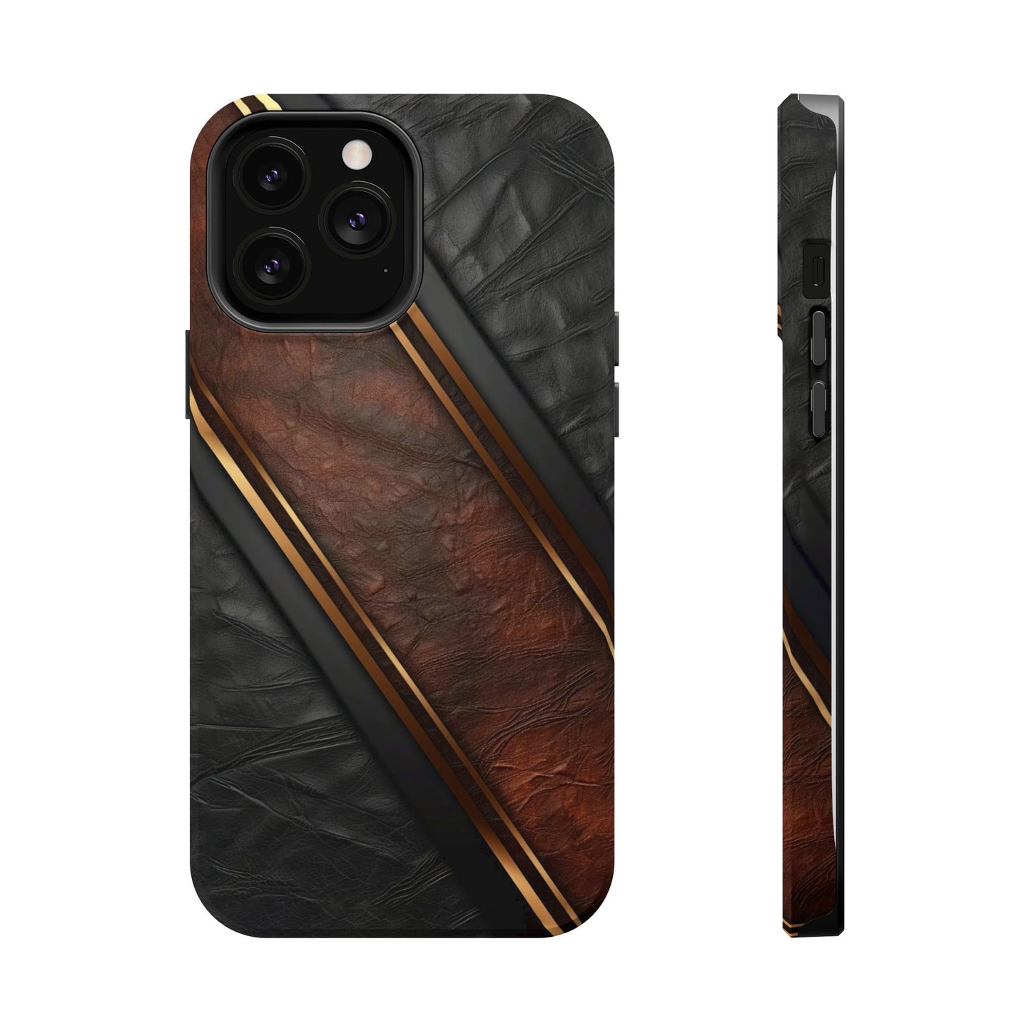 Stylish Leather Texture Magnetic Tough Cases