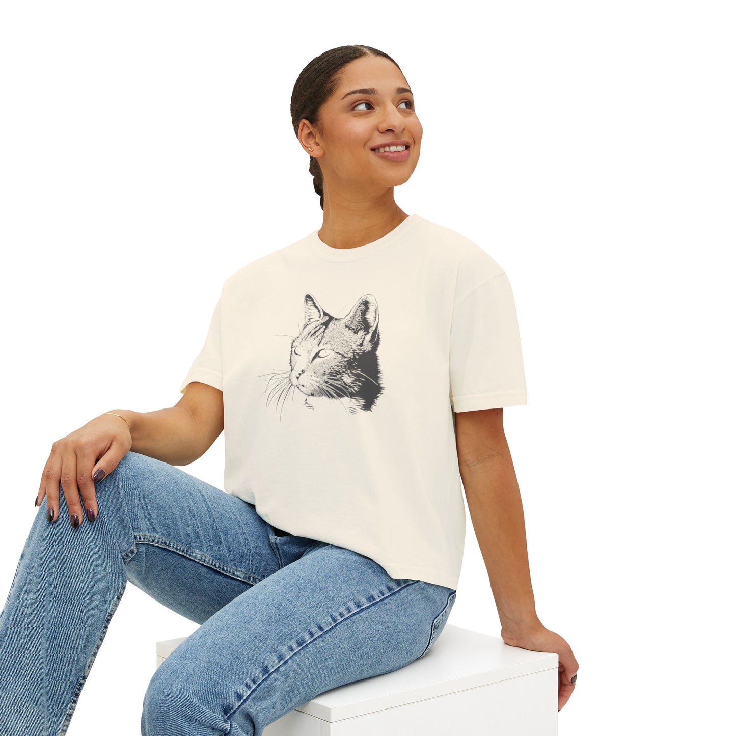 Cat Women's Boxy Tee