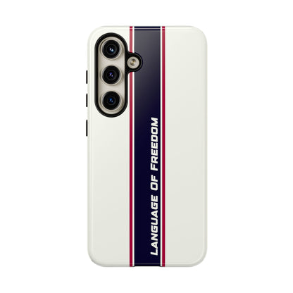 Language of Freedom Tough Case – Minimalist Design