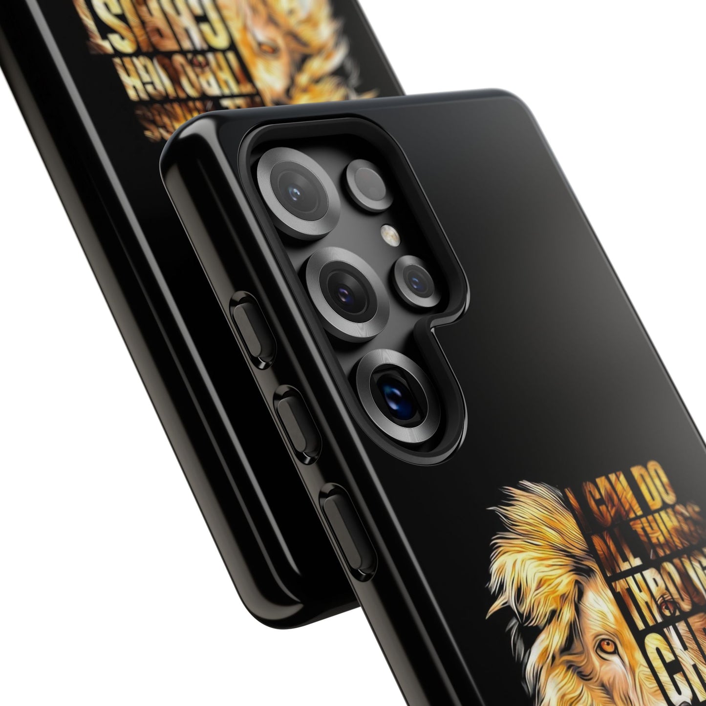 Inspirational Lion  Samsung Phone Case, Strength & Faith, Christian Accessories