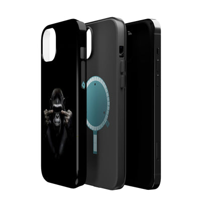 Edgy Gorilla Magnetic iPhone Case, Unique Cell Phone Cover