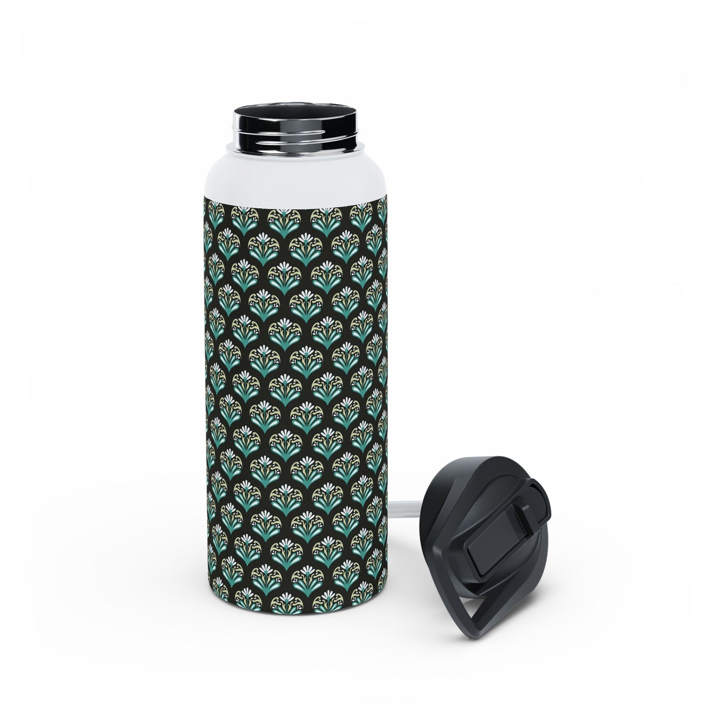 Classic Charm Stainless Steel Water Bottle, Standard Lid