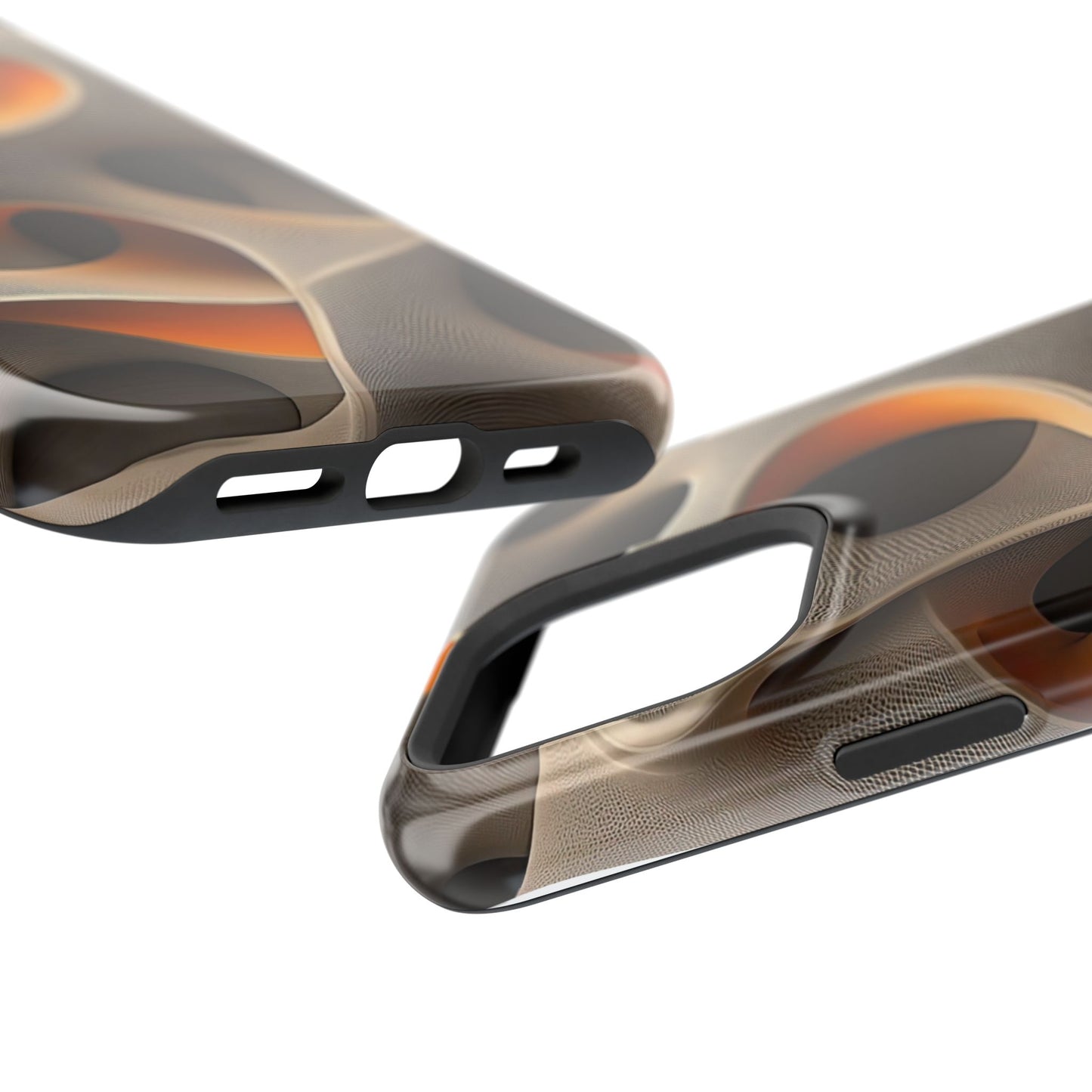 Stylish Magnetic Phone Cases, Abstract Geometric Design