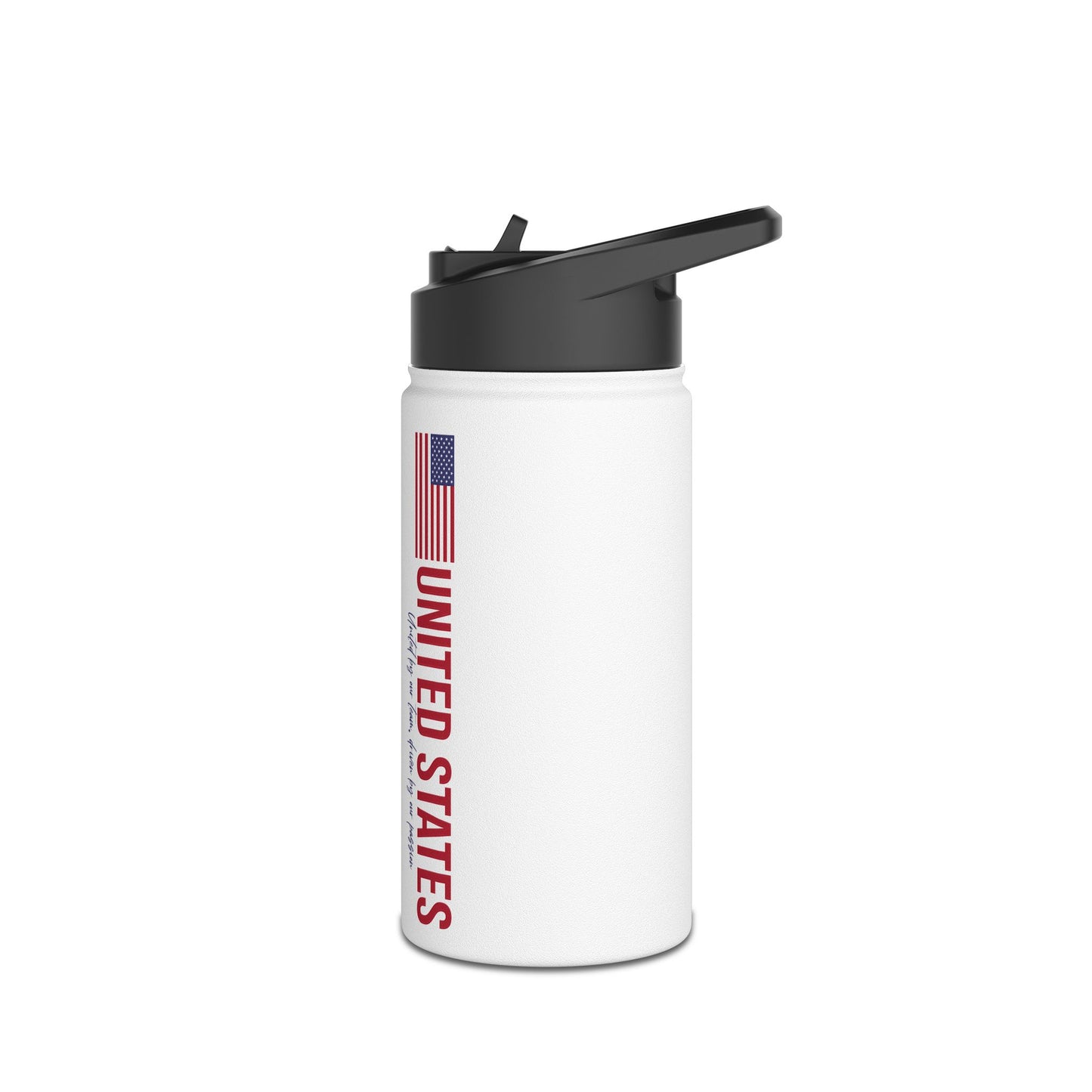 One Nation, One Dream Stainless Steel Water Bottle, Standard Lid