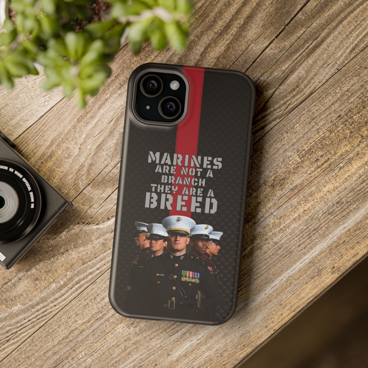 Marines Magnetic Tough Case - "Not a Branch, a Breed" Military iPhone Cover