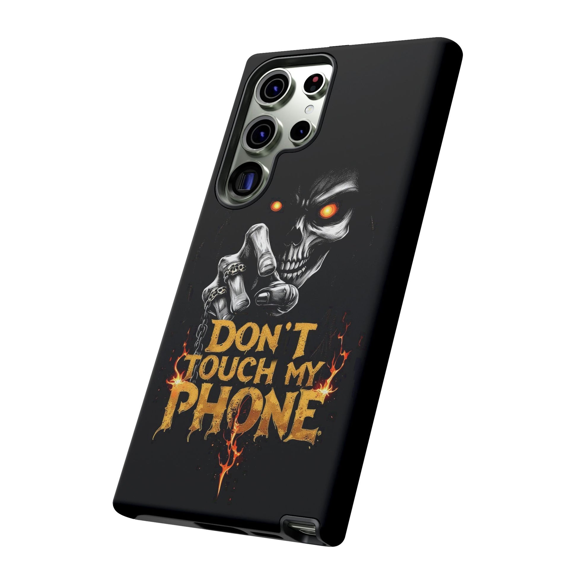 Skull Samsung Tough Cases, Don't Touch My Phone Cover,