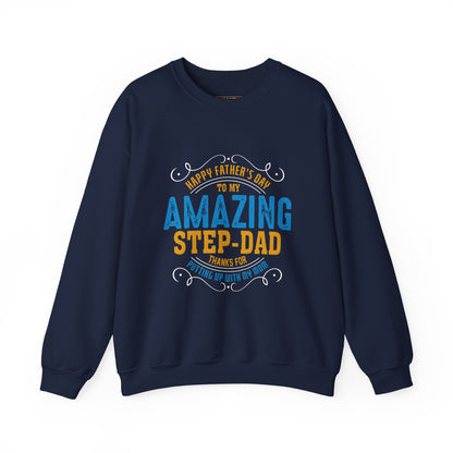 Amazing Step-Dad - Unisex Heavy Blend™ Crewneck Sweatshirt
